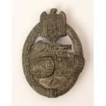 A WWII Waffen-SS Panzer Assault badge,