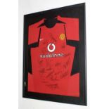 Manchester United: a signed 2002-2004 shirt,