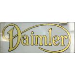 Daimler glass advertising sign.