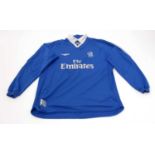 A Chelsea football shirt.