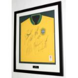 Brazil 2008 World Cup signed replica shirt,