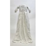 An 1840s baby's Broderie Anglaise gown