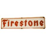 Firestone enamel advertising sign,