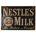 Nestle's Milk enamel advertising sign