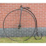 A Victorian penny-farthing.