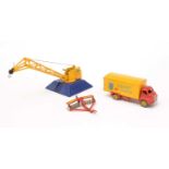 Dinky Supertoys diecast Heinz van, crane and plough