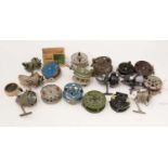 A selection of trout reels and spinning reels, various.