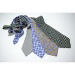 Hermes silk neckties