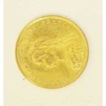 A Queen Victoria gold half sovereign.