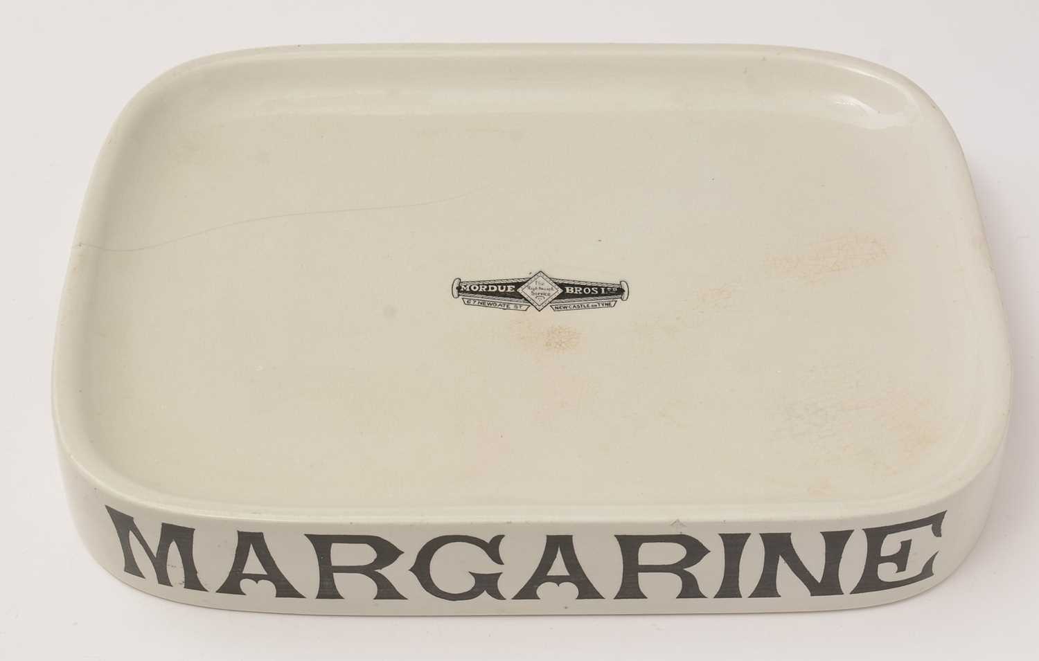 A Mordue Brothers Ltd shop display 'Margarine' advertising slab