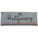 The Antiquary enamel advertising sign,