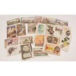 A large quantity of British and European postcards.