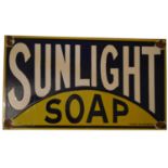 Sunlight Soap enamel advertising sign,