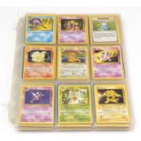 A collection of Pokemon cards.