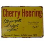Cherry Heering enamel advertising sign,