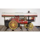 A scratch-built live steam traction engine.