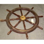 John Hastie & Co. Ltd., Greenock: a ship's wheel.