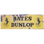 Bates Dunlop enamel advertising sign,