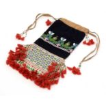 A 20th Century Indian Sioux beaded bag,