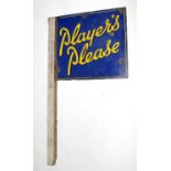 Player's Please enamel advertising sign,