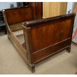 A Victorian mahogany day bed