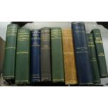 A collection of the volumes of the works of Abel Chapman.