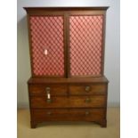 A 19th Century mahogany cabinet on chest