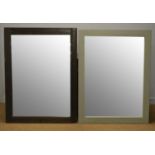 Two large modern wall mirrors