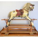 A vintage rocking horse.