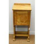 A vintage pine church lectern