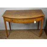 A George III mahogany bowfront side table