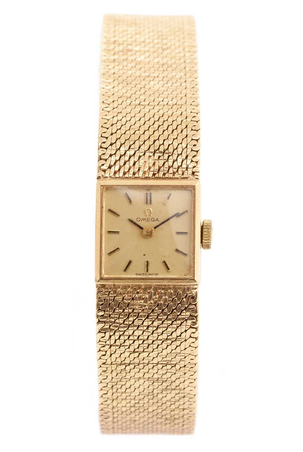 Omega: a 9ct yellow gold cocktail watch,