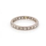 A diamond eternity ring,