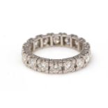 A diamond eternity ring,