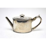A George III silver teapot, by John Langlands and John Robertson,