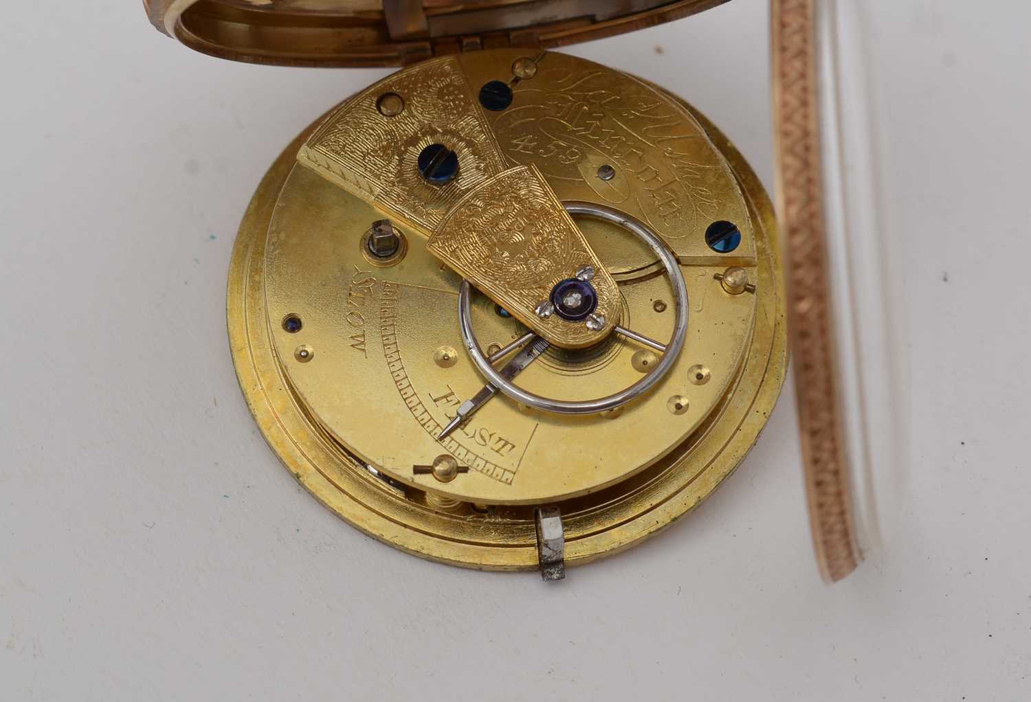 A Victorian 18ct yellow gold pocket watch, - Bild 4 aus 4