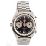 Heuer Carrera Automatic Chronograph: a steel cased wristwatch,