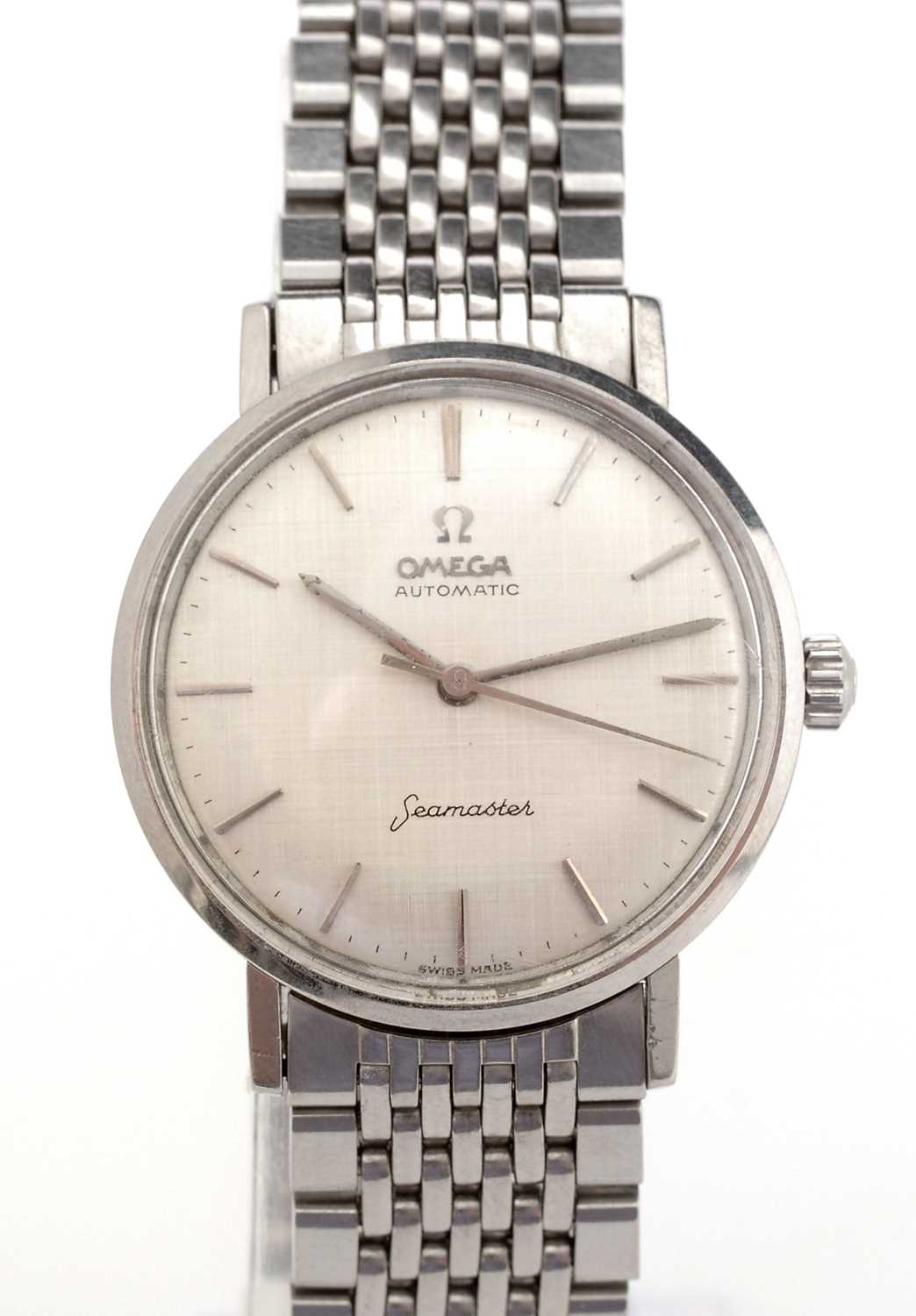 Omega Automatic Seamaster: a steel cased wristwatch, ref 1061,