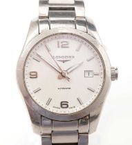 Longines Conquest Classic: a steel cased wristwatch,