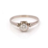 A single stone diamond ring