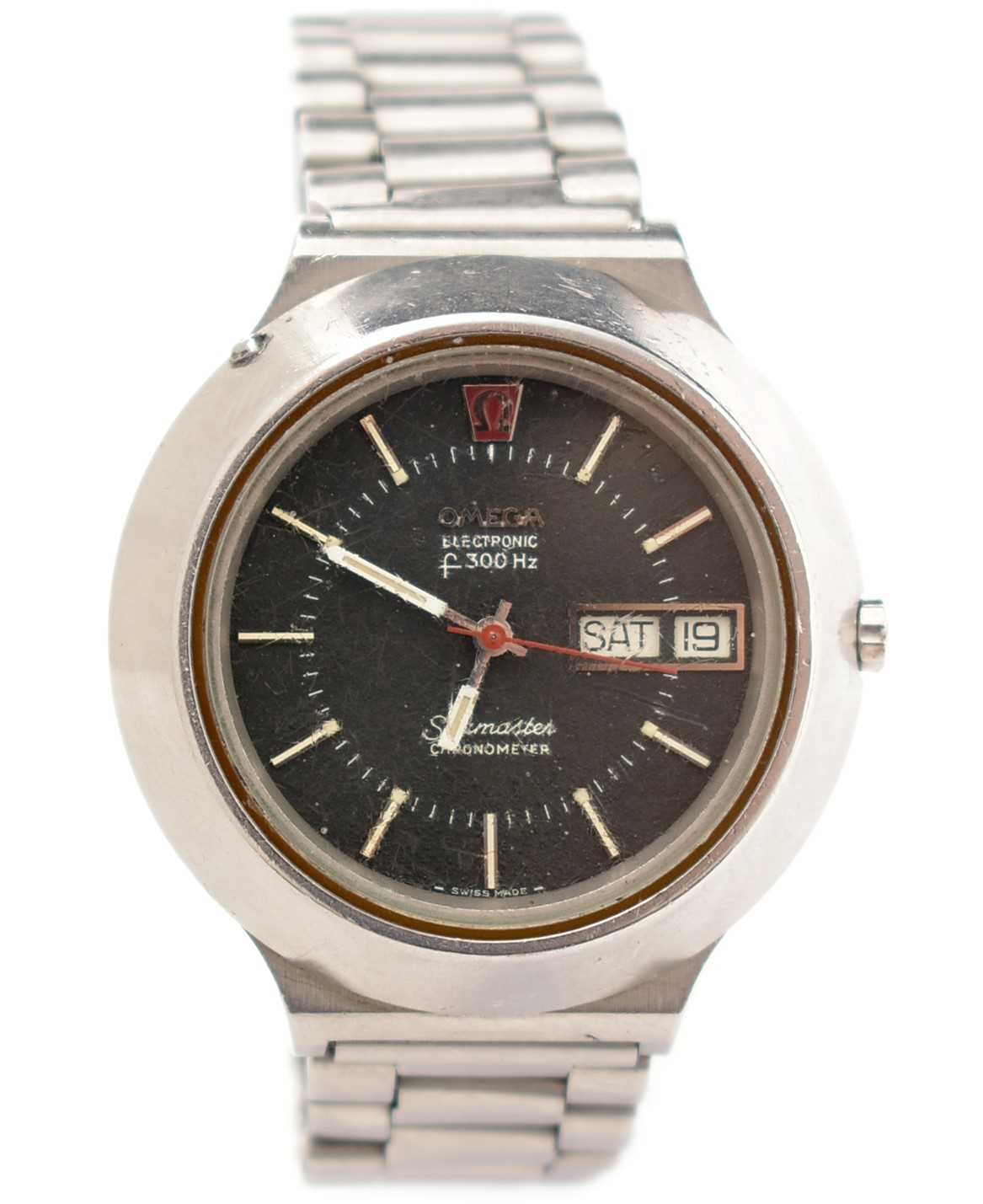 Omega Seamaster f300 Hz Electronic Chronometer: a steel cased wristwatch