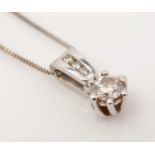 A diamond pendant