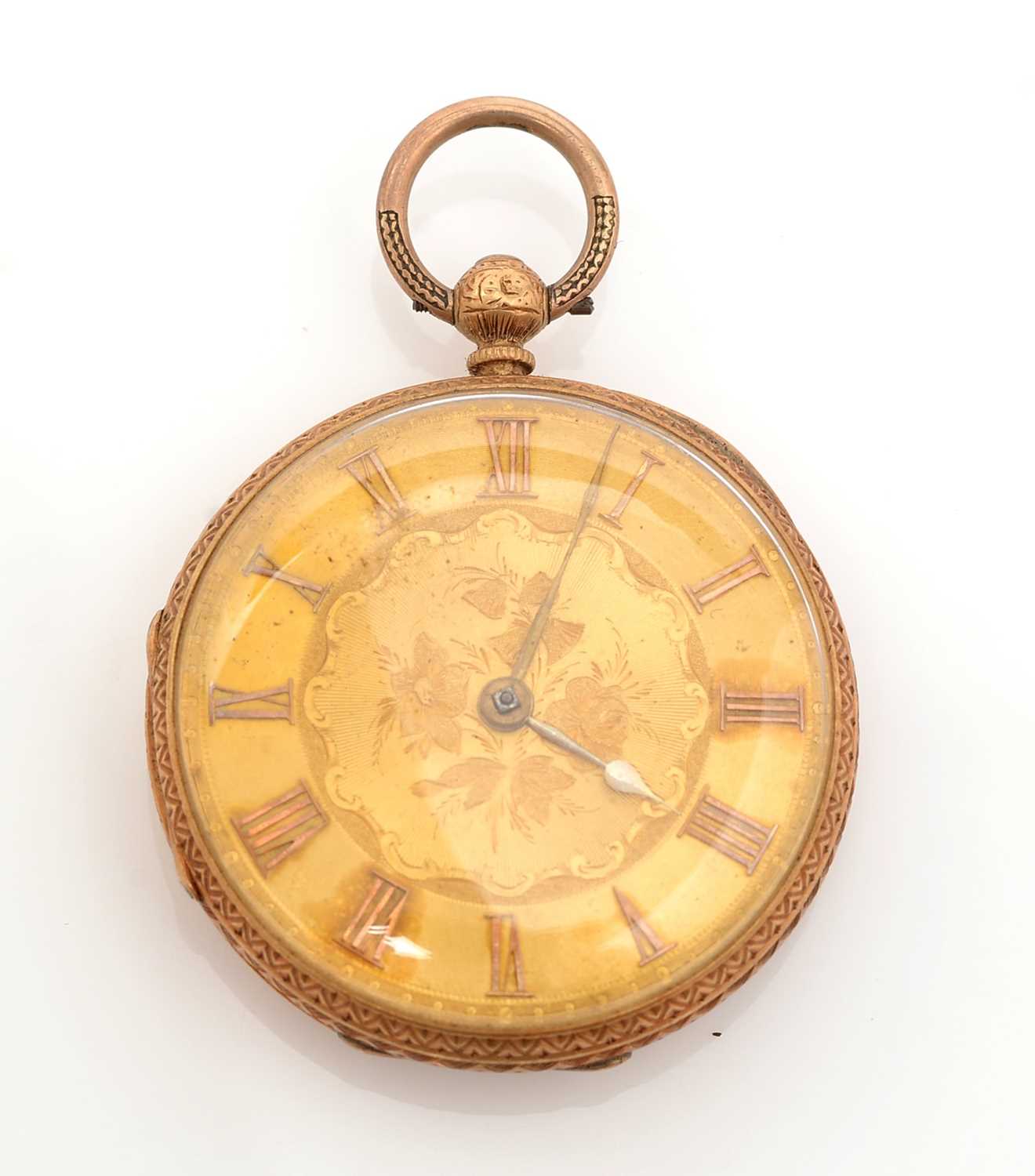 A Victorian 18ct yellow gold pocket watch,