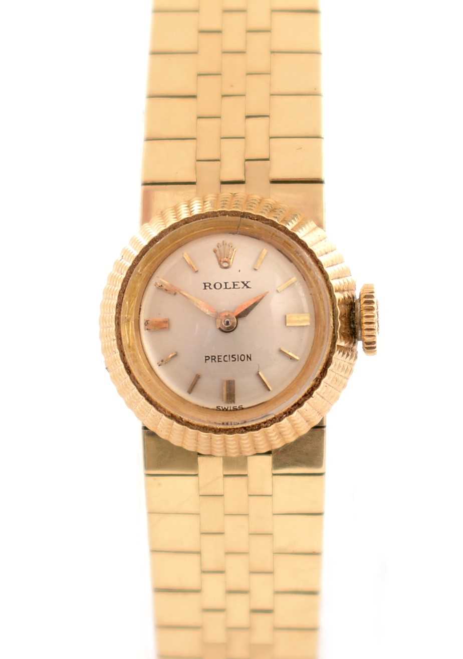 Rolex Precision Chameleon: an 18ct yellow gold cased cocktail watch,