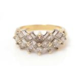 A diamond dress ring,