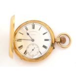 An 18ct yellow gold cased hunter pocket watch, by Sir John Bennett,