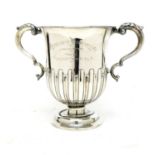 A George V silver two-handled trophy cup, by Reid & Sons