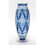 Val Saint Lambert Art Deco overlay glass Vase