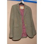 Joules tweed jacket/blazer; and a full-length tweed coat.