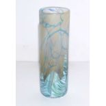 An Isle of Wight glass sleeve vase.